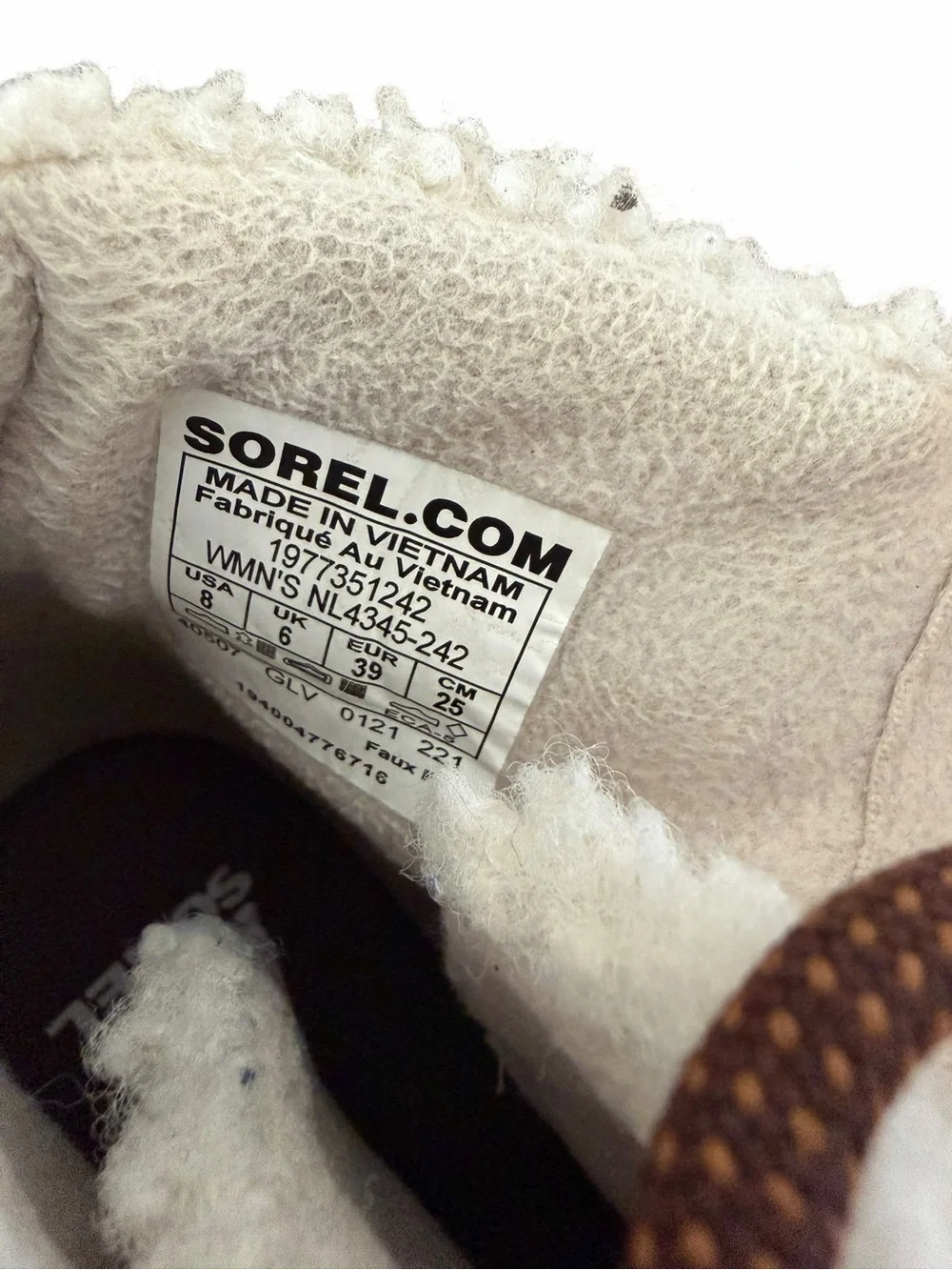 Sorel Women's Tan Sherpa-Trim Lace-Up Winter Boots